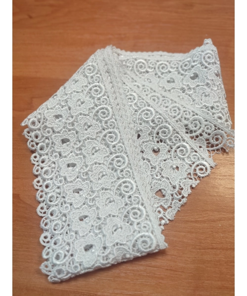 Gipiura biała Gruba Koronka do ozdabiania i dekoracji szerokość 9cm